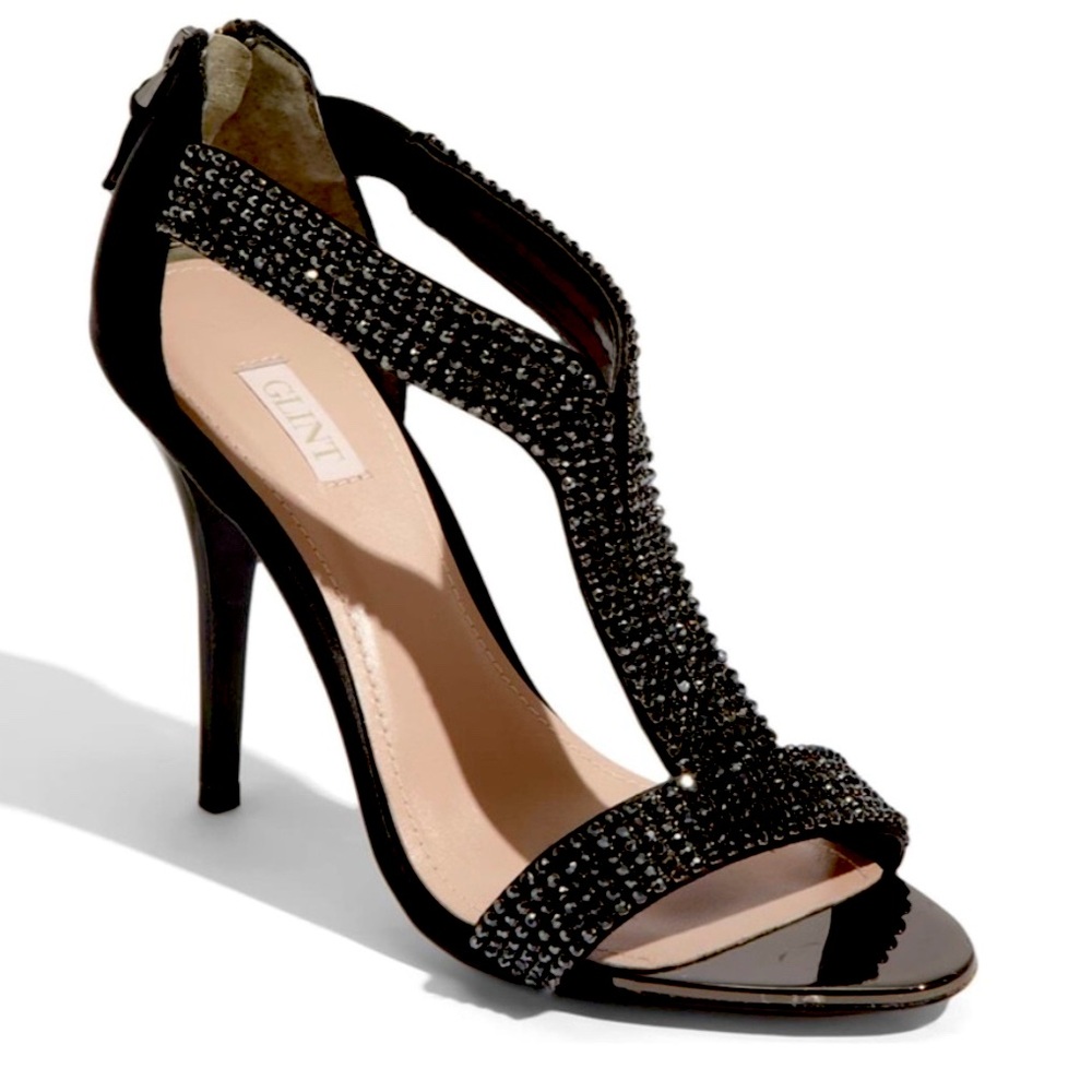 Black Diamonds Stiletto Heels Sz 9